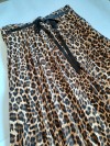 Falda plisada animal print