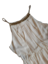 Vestido crema gasa