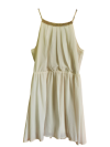 Vestido crema gasa