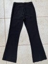 Pantalón flare negro tela fina