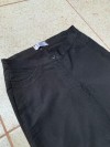 Pantalón flare negro tela fina