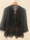 Blusa negra Mentha y Chocolate