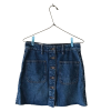 Mini falda denim con botones y bolsillos